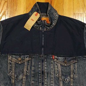 unbasic mockneck trucker jacket